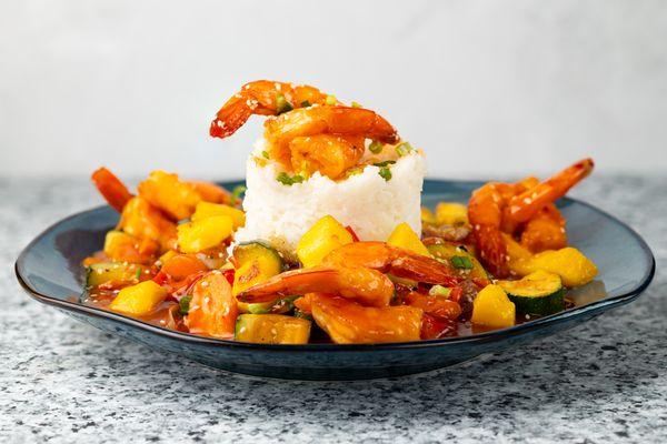 Mango Habanero Shrimp Sauté