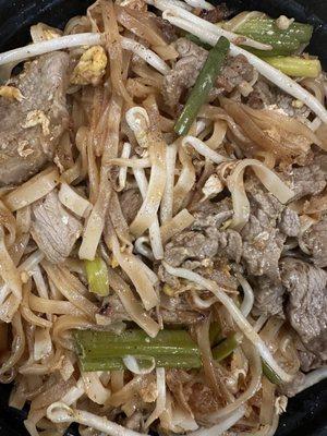 Pad Thai Noodles with beef