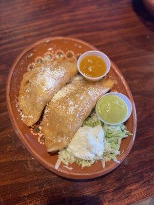 Fried empanadas of birria