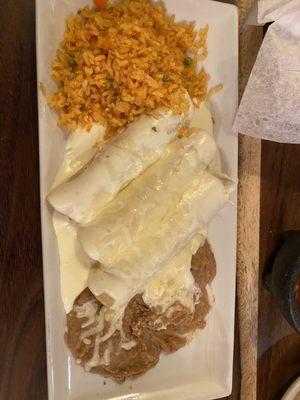 Sour cream chicken enchiladas