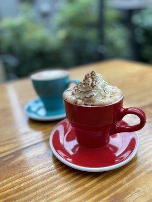 The holidays are here, and so are our seasonal sips!  From the classic Peppermint Mocha to the festive Eggnog Latte~yes, it's boozy!