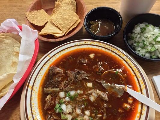 Birria en caldo...delicious!!!!!!!!!