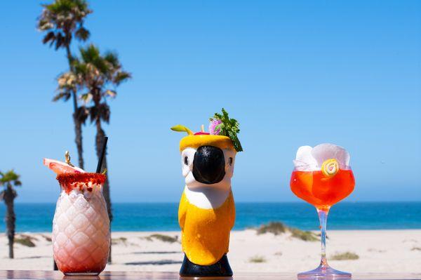 Craft cocktails by the beach