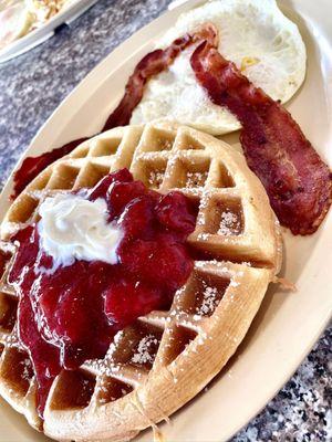 Strawberry waffles!!!