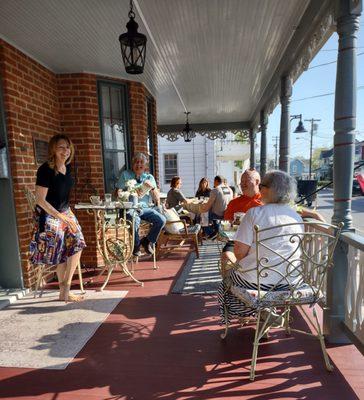 Breakfast at the Mendenhall 1884 Inn with host Claire!