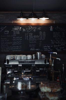 Coffee menu