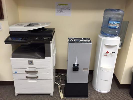 Copy machine and free water