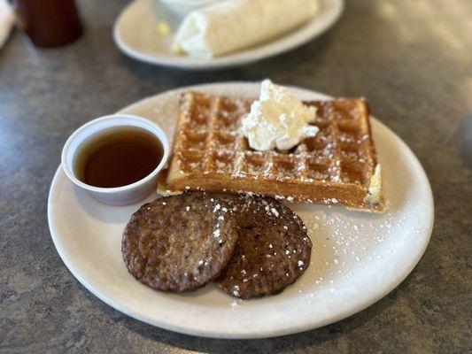 Belgian Brunch w/ Sausage Patty