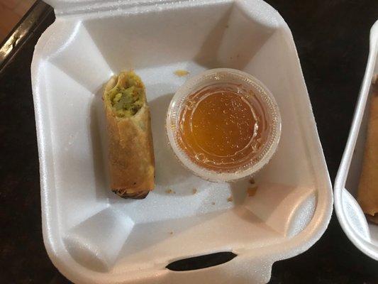 Curry egg rolls