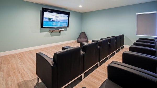 Boca Recovery Center Inpatient Facility Movie Theater