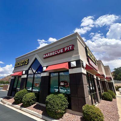 Outside of of Dickey's Barbecue Pit in St. George, Utah in the Walmart Supercenter right off the 15.