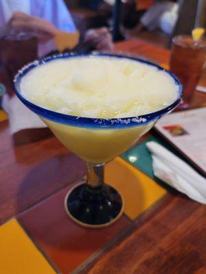 For lunch - a virgin, lime #margarita big enough to swim in at La Casita in #Yucaipa!