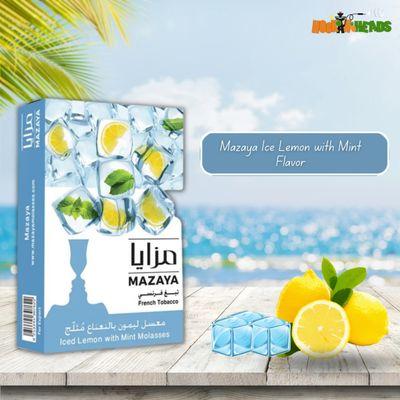 Tobacco Mazaya Ice Lemon with Mint? - excellent Ice Lemon with mint flavor - ripe, juicy, and sweet, you can feel a gum very good taste - br