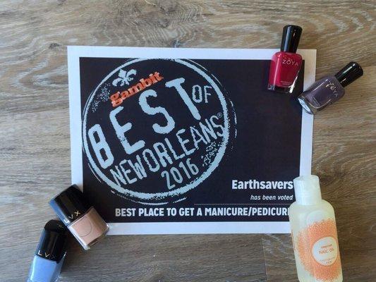 Gambit named us Best Place to get a Manicure/Pedicure in 2016