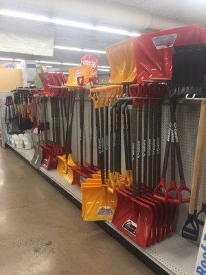 Plenty of snow shovels to get through the winter