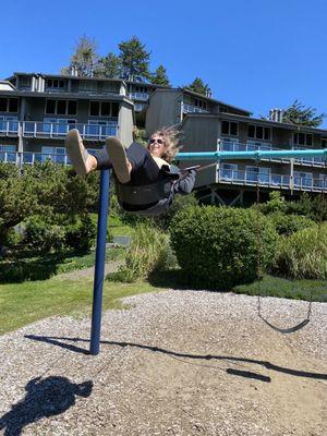 Swings at the playground