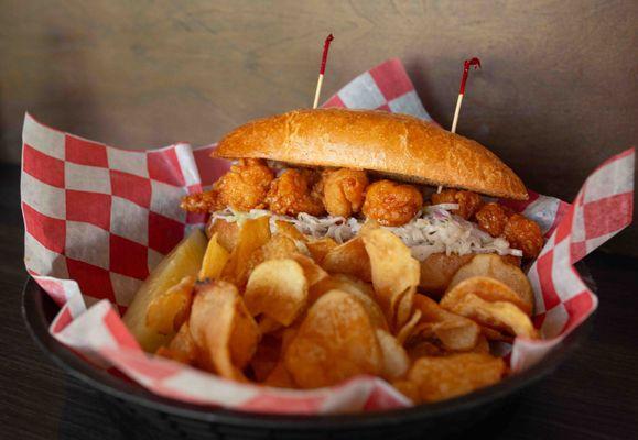 Shrimp Po Boy sandwich