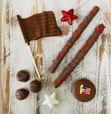 Patriotic and Fourth of July Chocolates and Treats from Ko-Ed Candies