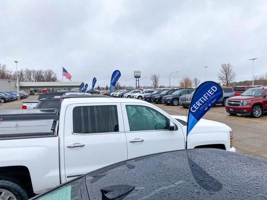 Great selection of worry free GM Certified pre owned vehicles!