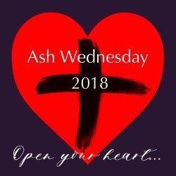 2/14/18 Today is Valentine's Day and also Ash Wednesday, the beginning of Lent