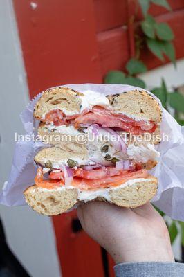 Lox Classic on Sesame Bagel