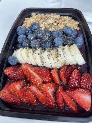 My açaí bowl.  Fresh and delicious!