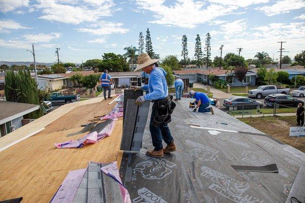 Giving Back: We partnered with Habitat for Humanity and gave a free roof to a veteran!