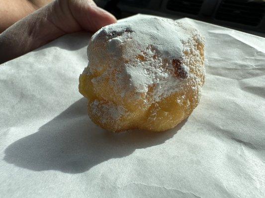 Cream puffs, three for a dollar.