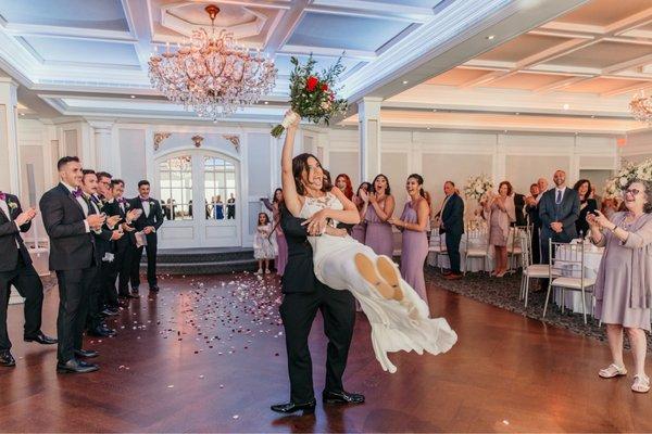 The dance floor and Juliet balcony