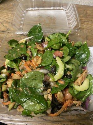 Sweet chili chicken salad