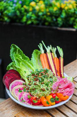 Garden Guacamole with Farm Veggies