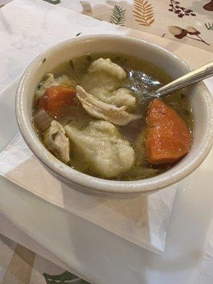 Homemade chicken noodle soup