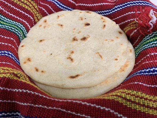 Fresh Guatemalan tortillas! So so good!