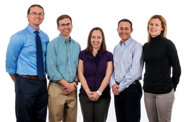 (l-r) Dr. Brandon, Dr. Rich, Dr. Amy, Dr. Noah, Dr. Amy