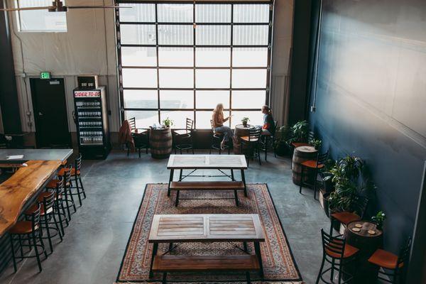 Taproom seating