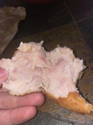 Raw McChicken I was served