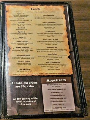 This is page 3 of their menu.  Photo taken December 30, 2022.