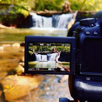 Taking picture on the river