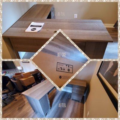 L-Shape Desk Assembly