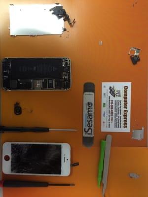 iPhone 5s cracked screen repair el paso tx