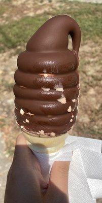 Chocolate dipped cone