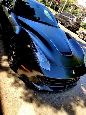 Matte Black Ferrari