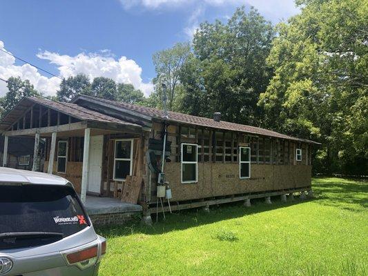 An old house in Jennings needed some beams replaced!  Call us 337-451-1900!