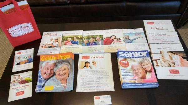 Our book series Happy to 102, the Brain Boost, The Five Sences, Mind over Gray Matter & From Hospital To Home.