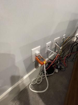 Add an extra outlet to help hide your tv wires!