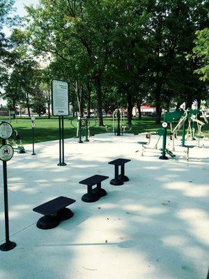 Fitness area.. Kaysun donates these around town