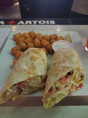 Chicken ranch bacon wrap