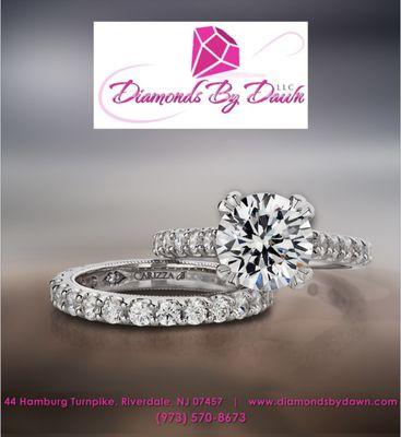 French Set Platinum Natural Diamond Ring