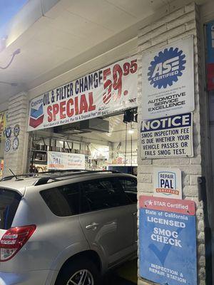 Chevron Auto Repair shop