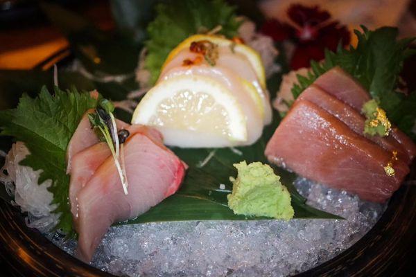 THE TRILOGY* 3pc each tuna / yellowtail / salmon (choice of nigiri or sashimi)